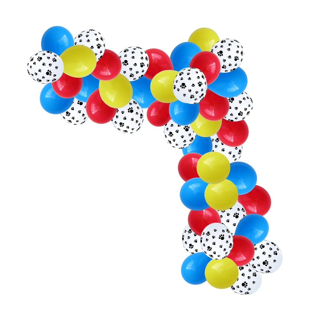 46 шт. 10 дюймов Домашние животные собака Лапа латексный шар арочный комплект, животные тема вечерние украшения Детские Классические игрушки Globos гелиевый воздух надувные шары