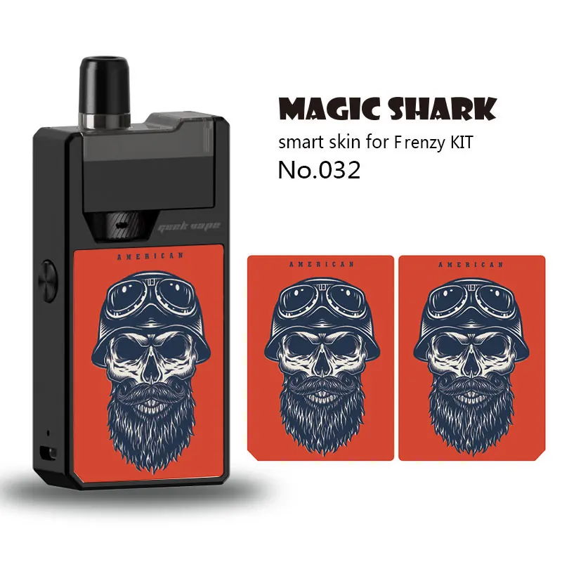 Magic Shark череп ковбоя панк водонепроницаемый чехол из ПВХ пленка Pod наклейка для