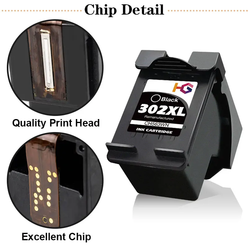 Ink Cartridge 302 Replacement For HP302 HP 302XL Deskjet 2130 3630 1110 1111 ENVY 4520 Officejet 4650 Printer XL