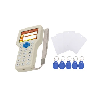 

NFC Smart 10 Frequency RFID Copier / Writer / Readers/Duplicator 125KHz 13.56MHz USB Programmer Key fob Cards Reader UID Decoder