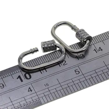 

4pcs Micro Lock Screw Clasp Necklace Buckle Closures, DIY Jewelry Making Findings