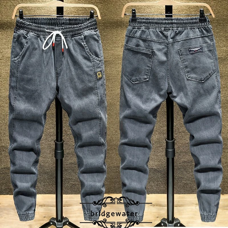 

Autumn jeans men's winter full length pants brand loose casual trousers spring fashion all size slim youth cargo pants