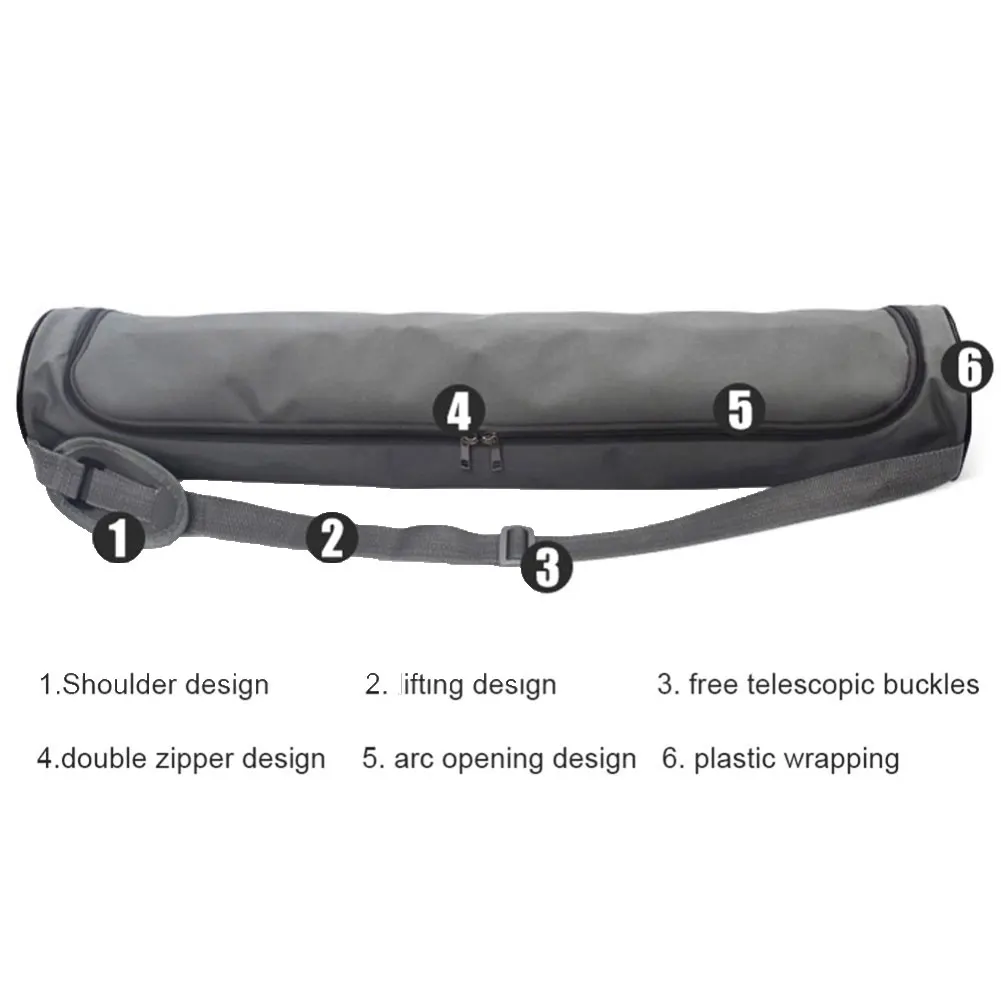 1PC Multi-function Portable Yoga Bag Gym Fitness Backpack Yoga Mat Blanket Pouch Waterproof Oxford Cloth Shoulder Bag 5