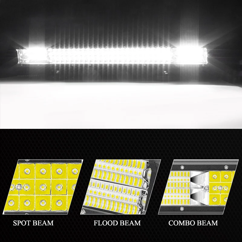 VISORAK 9 20 23 27 &quotдюймов LED освещение для трактора бар 12V 24V комбайн адвокатского