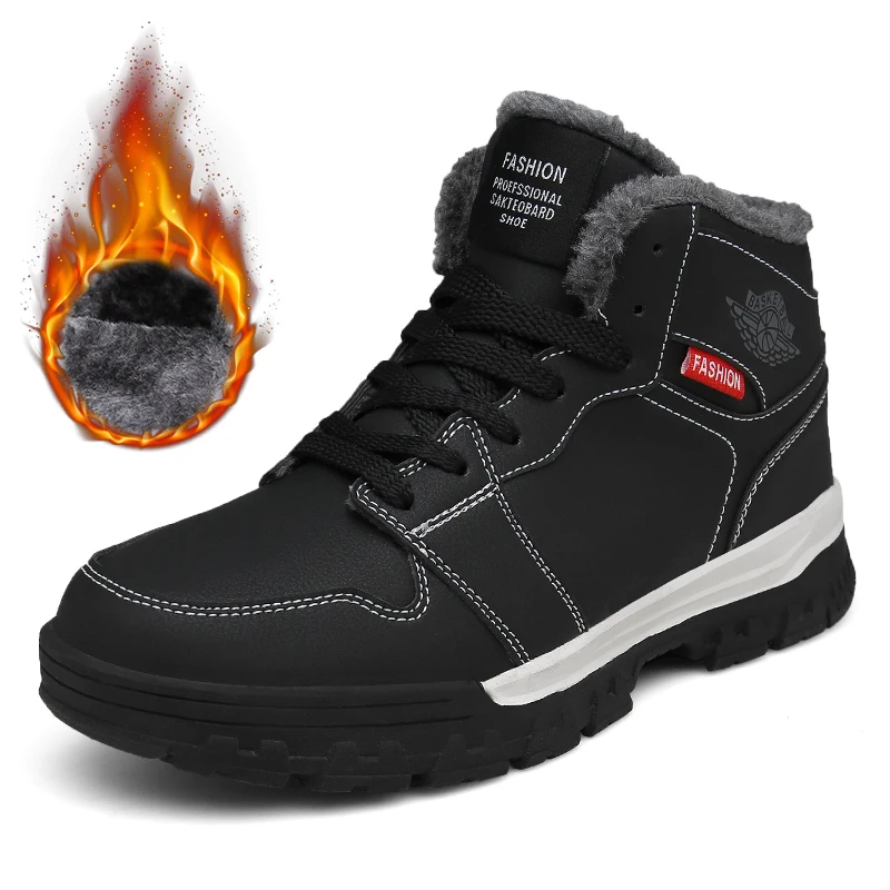 

Men High-top Hiking Shoes Winter Waterproof Thermal Sneakers Outdoor Snow Trekking Non-slip Shoe Comfortable Sapatillas Hombre