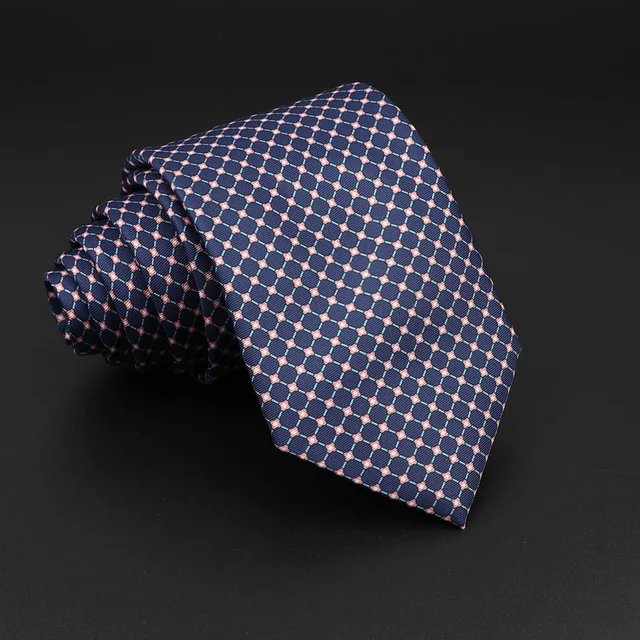 Novità cravatte da uomo formale 7cm cravatta in seta morbida Paisley puntini floreali Business cravatta da sposa Gravatas abbigliamento quotidiano accessorio regalo 6
