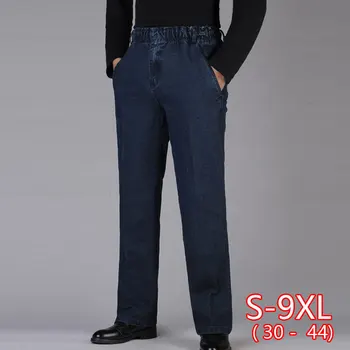 

European Style Loose Mens Jean Pants Plus Size 5XL Casual Fashion Male Jeans Pant Trousers Denim Straight Streetwear Man Jeans