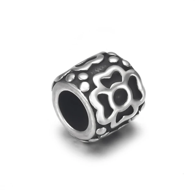 2 PCs Stainless Steel Beads Silver Color Dice Beads For DIY Jewelry Making  Accessories 10mm x 9mm, Hole: Approx 1.9mm