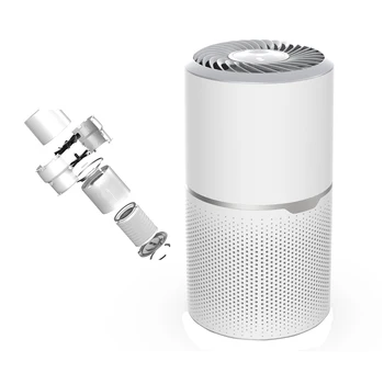 

Air Purifier with Real HEPA Filter for Indoor Bedroom, Low-Noise Portable Desktop Air Disinfection Machine