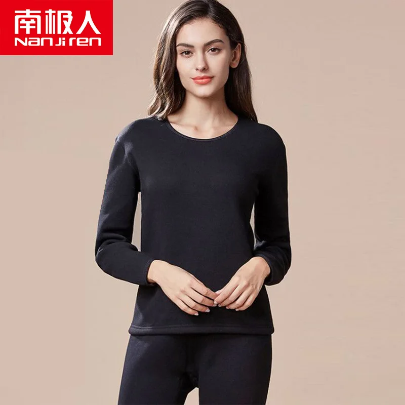 nanjiren thermal underwear men long johns underwear men set thick Long sleeve solid color warm homesuit cotton winter clothes 6