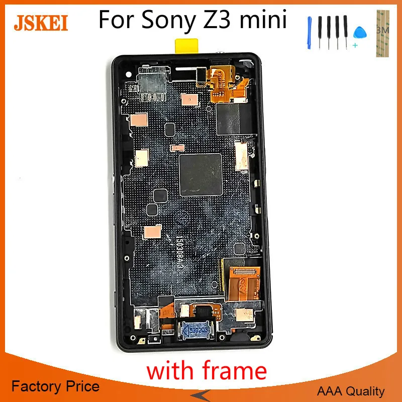 4.6 inch LCD With Frame For Sony Xperia Z3mini Compact D5803 D5833 Display Digitizer Sensor Glass Panel Z3 Mini Assembly | Мобильные