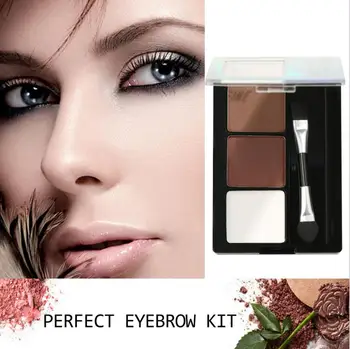 

Eye Brow Makeup Kit Set, 3 Color Waterproof Eyebrow Powder, Make Up Palette ,Women Beauty Cosmetic