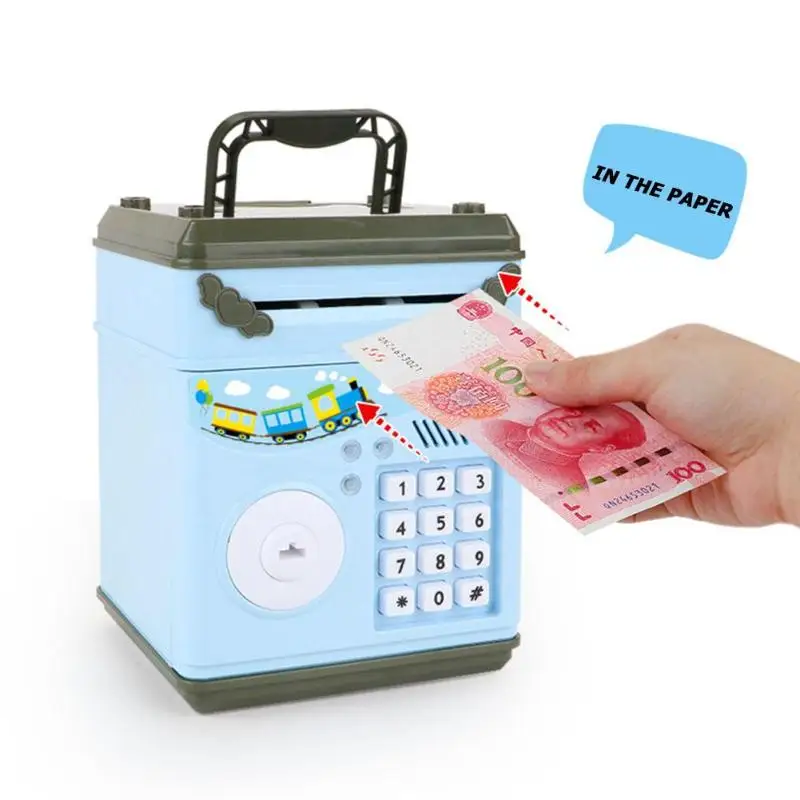 Креативный банкомат, копилка для детей, копилка, сейф, копилка, двойная защита для паролей и освещения