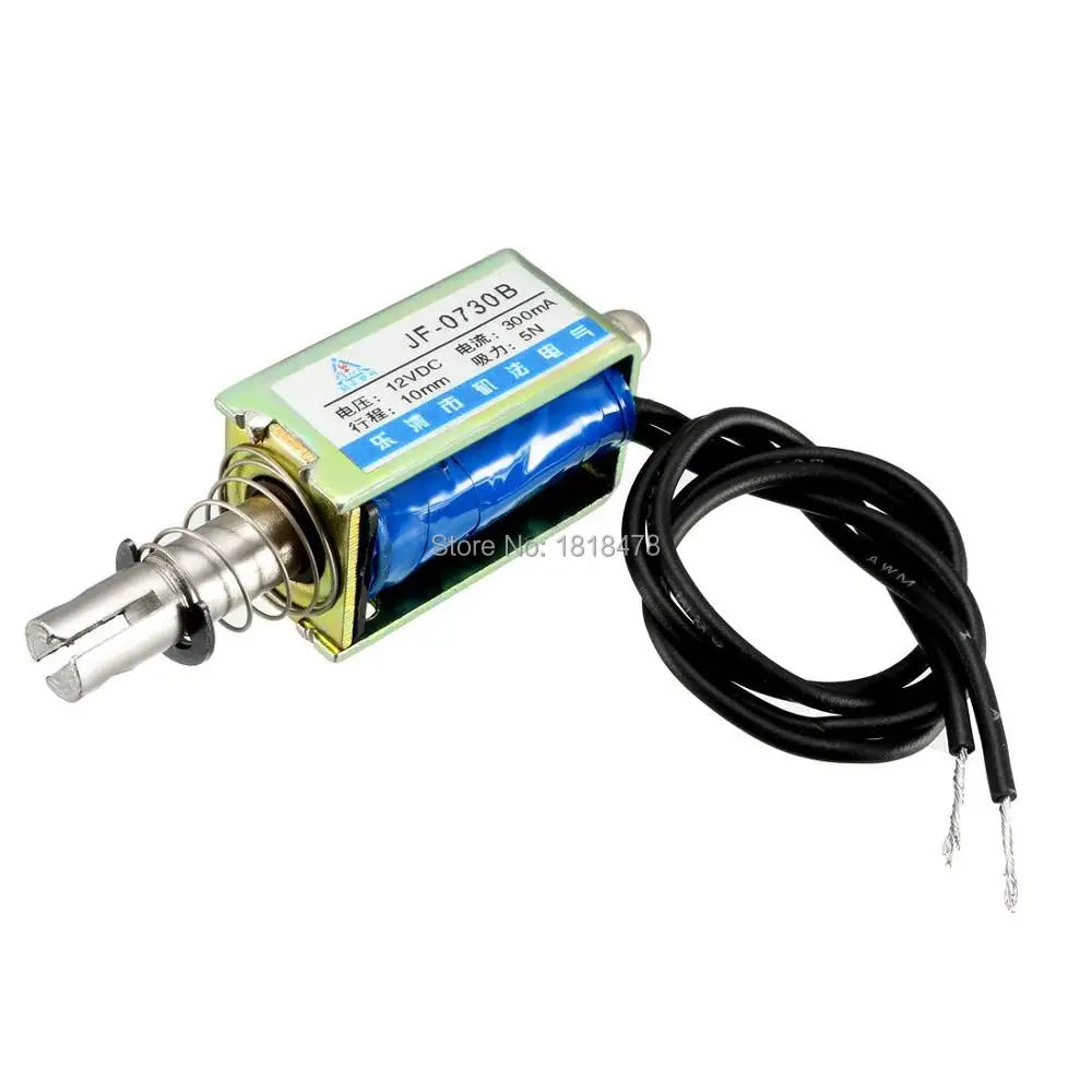 JF 0730B постоянного тока 6 в 12 В 24 5N 10 мм ход Pull Push Type открытая рама Электромагнит