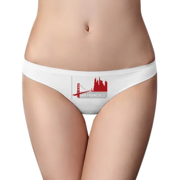 San Francisco America Country City Silhouette Women Panties Invisible