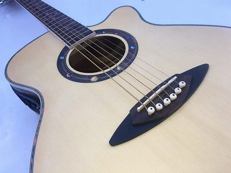 Новейшее поступление, акустическая-электрическая гитара с эквалайзером, функцией тюнера, гитара ra
