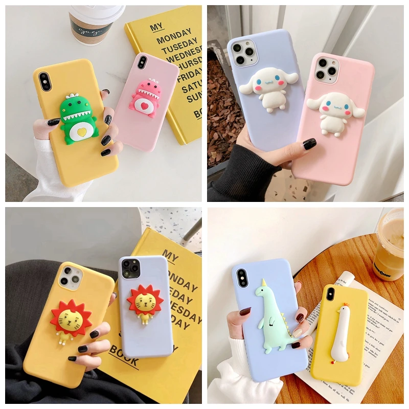 

Cartoon 3D Lion Puppy Dinosaur Chick For Xiaomi Redmi Note 8 Pro/Note 7/Note 5 K20 DIY Case For Redmi 7A 6A 5A 4X Soft Cover