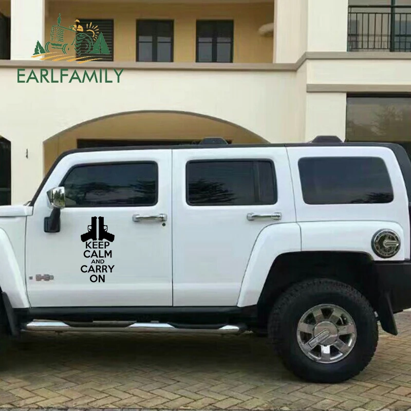 EARLFAMILY 58 см x 29,8 см смешная большая автомобильная наклейка сохраняйте спокойствие и переносите JDM грузовик двери автомобиля настенные наклейки аксессуары для автомобиля