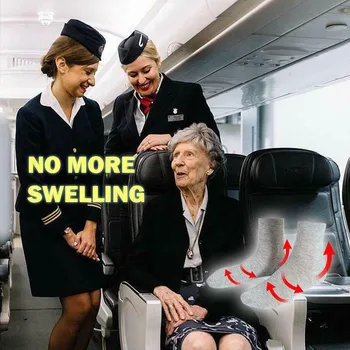 

1 Pair Large Size Tube Socks for Foot Discomfort Diabetic Feet Edema Swelling B99