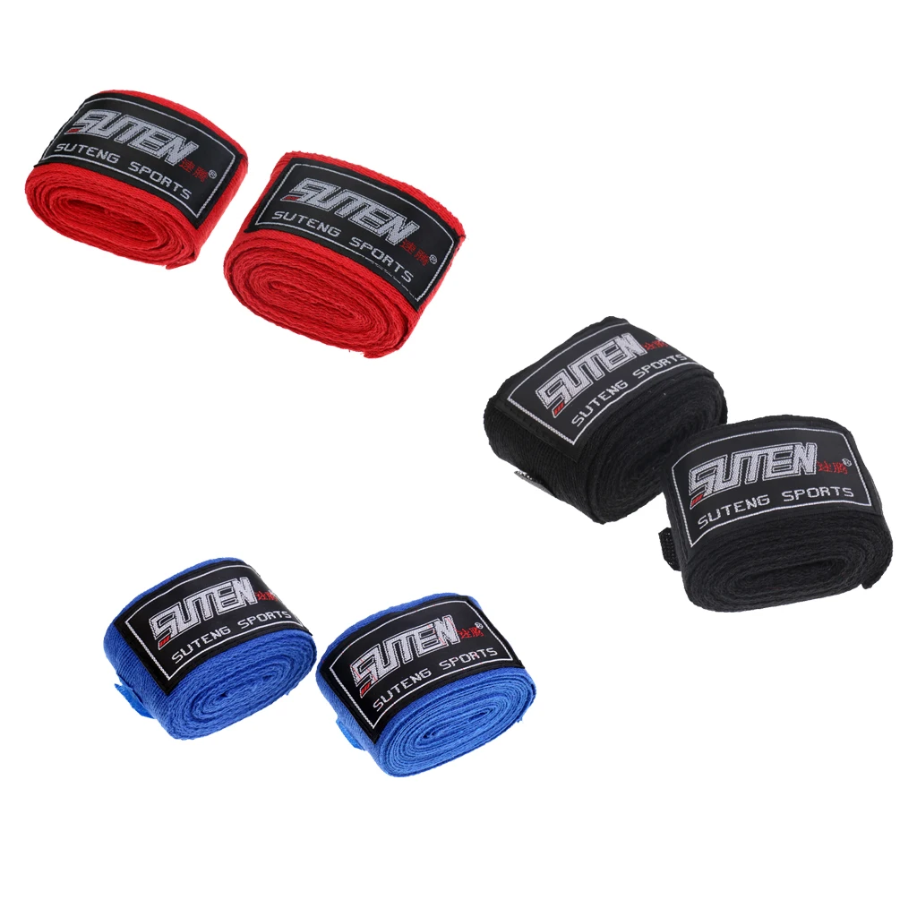 2Pcs Boxing Hand Wraps Bandages Inner Gloves for Muay Thai MMA Sparring Training