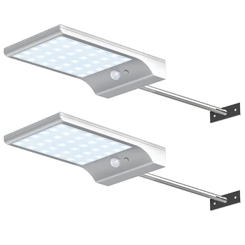 

Upgraded 36 leds Solar Light Color Adjustable With Controller Three Modes Waterproof Lamp Lights For Outdoor Garden Wall Street