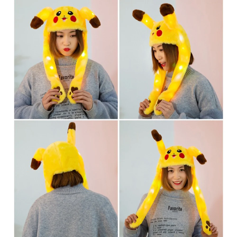 Moving Ear Hat Stuff Soft Toy Birthday Party Pinching Ear To Move Vertically Plush Dancing Toys 3