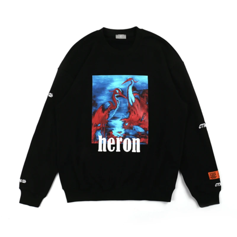

19FW Heron Preston Hoodies Men Women Embroidery Oversize Hip Hop Streetwear Sweatshirt Men Heron Preston Pullover White Hoodie