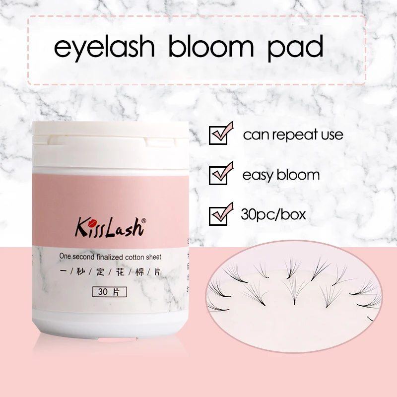 

30pcs False Eyelashes Blooming pad Planting Grafting Rapid Bloom Sun Flower eyelash holder Fan Eyelash Extension Makeup Tools