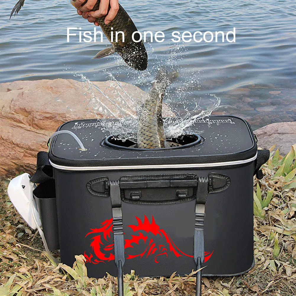 Waterproof Mini Portable Fishing Tool Storage Box with Silicone Handles 