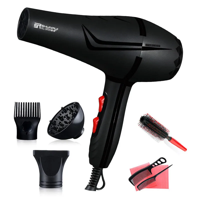 220 240V Professional Super Power Hair Dryer Fast Styling Blow Dryer Hot and Cold Adjustment