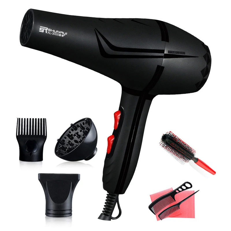 220 240V Professional Super Power Hair Dryer Fast Styling Blow Dryer Hot  and Cold Adjustment with Two Nozzles for Salon D42|Hair Dryers| - AliExpress