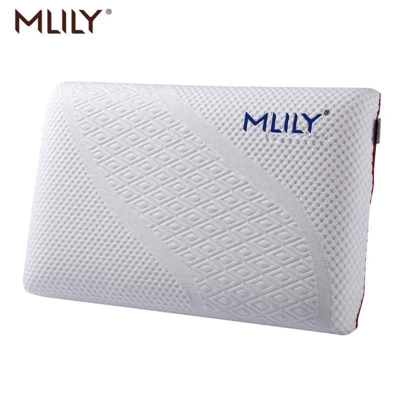 

Mlily Memory Foam Pillow Slow Rebound Pressure Orthopedic Cervical Neck Manchester United Bed Pillow for Sleeping
