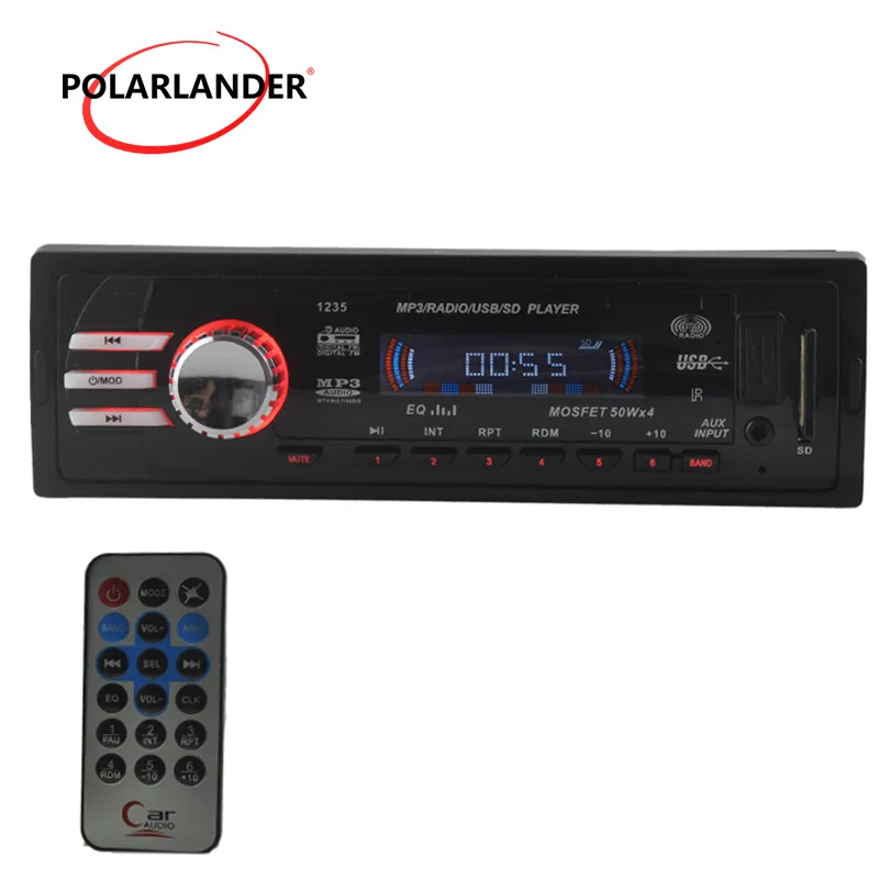 Автомобильный радиоприемник 12 В стерео FM MP3 автомобильный аудиоплеер USB/SD-карта/MMC