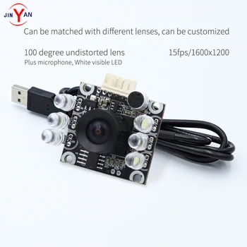 

JinYan 2 megapixel HD image recognition webcam usb camera module Built-in microphone USB industrial camera distortion-free lens
