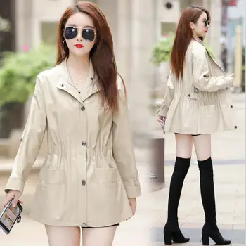 

Plus Size 4XL Leather Coat Women Jackets Spring 2020 New Women Leather Jacket Short Slim Motorcycle Leather Clothing Female