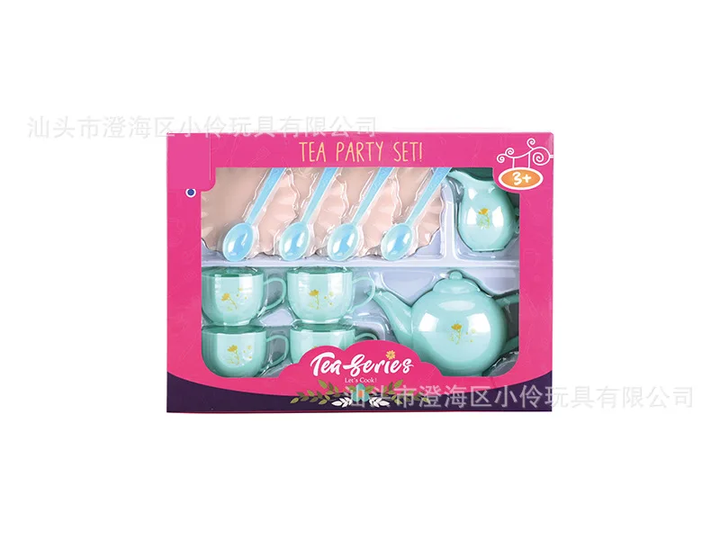 

Mini Play House Tea Pot Tea Cup Tea Set Toy Kit Children Model Kitchen Kitchenware GIRL'S Tea Set Toy