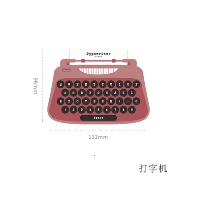 SIXONE Ins креативная цифровая серия наклейки для декорирования клавиатуры s Hand Account корейский Diy блокнот этикетки для печати наклейки канцелярские - Цвет: Typewriter