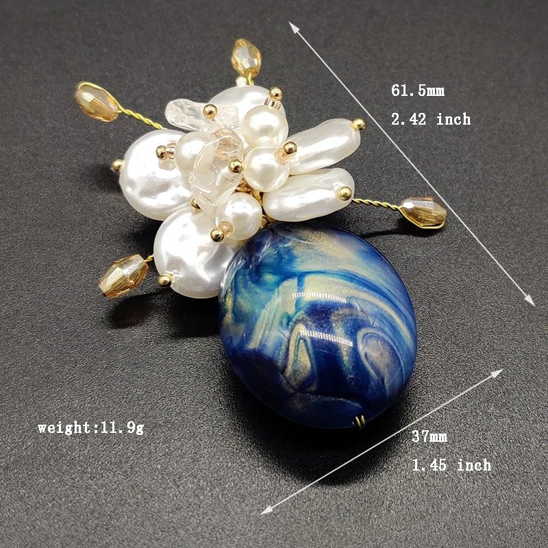 2 Broches Fleur En Alliage - Accessoire Déco Pour Vêtements, Sacs, Mariage - Taille 65x65 Mm