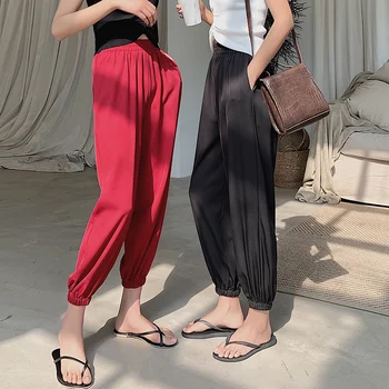 

2020 Spring And Summer New Style Leggings Pants Loose Loose Sense Large Size Carrot Pants Nine Points Adult Mosquito Pants