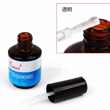 Nuovo 14ML UV Topcoat Base Gel Seal colla Nail Art armatura olio Gel Polish Gloss Nails colla Gel acrilico professionale per unghie UV