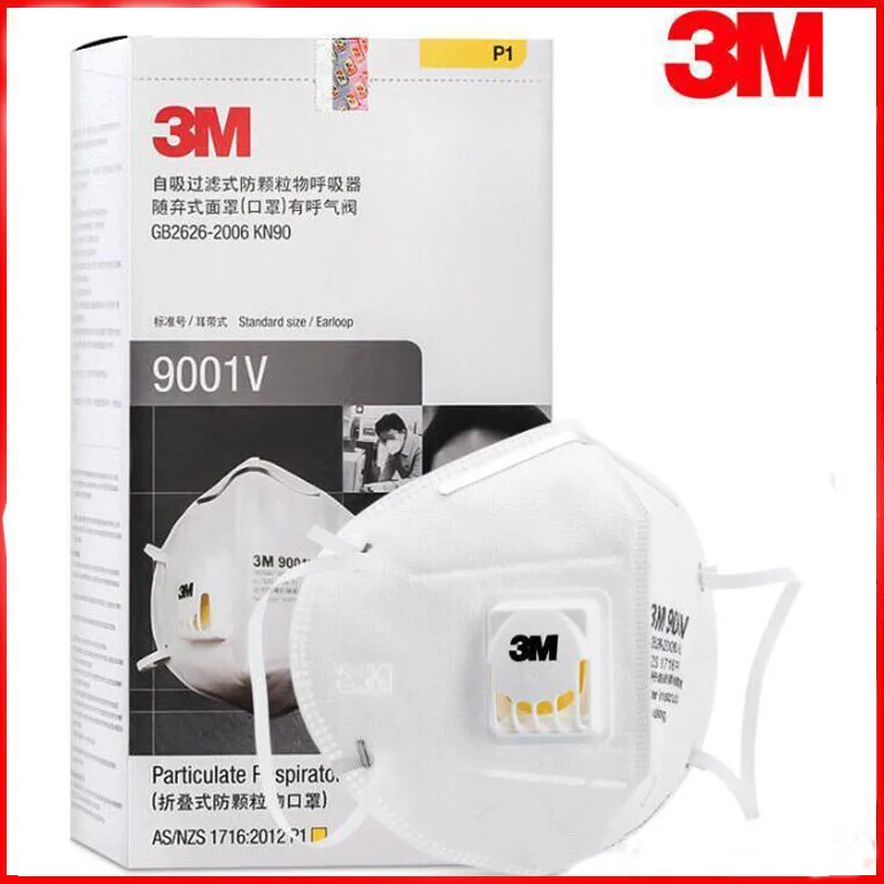 

In Stock 3M KN95 N95 Mask FFP2 Mask 9501 9542 9542V 9001V With Valve Anti Dust Protective Dustproof PM2.5 Mask