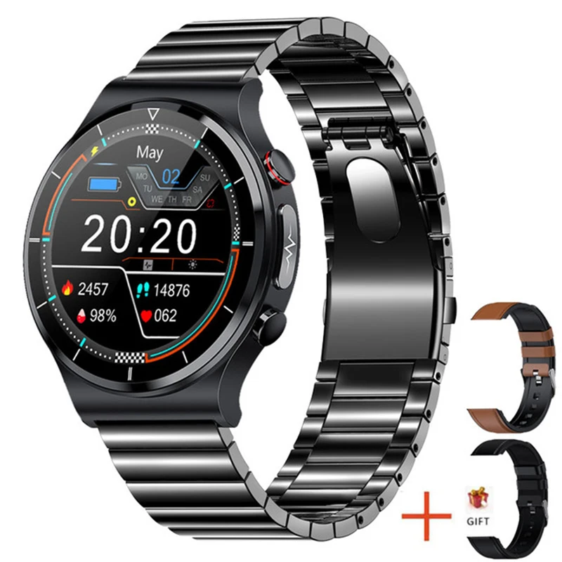 New Health Smart Watch Mens Blood Pressure Heart Rate ECG Watches Waterproof Sport Fitness Tracker Smartwatch For Huawei Xiaomi 