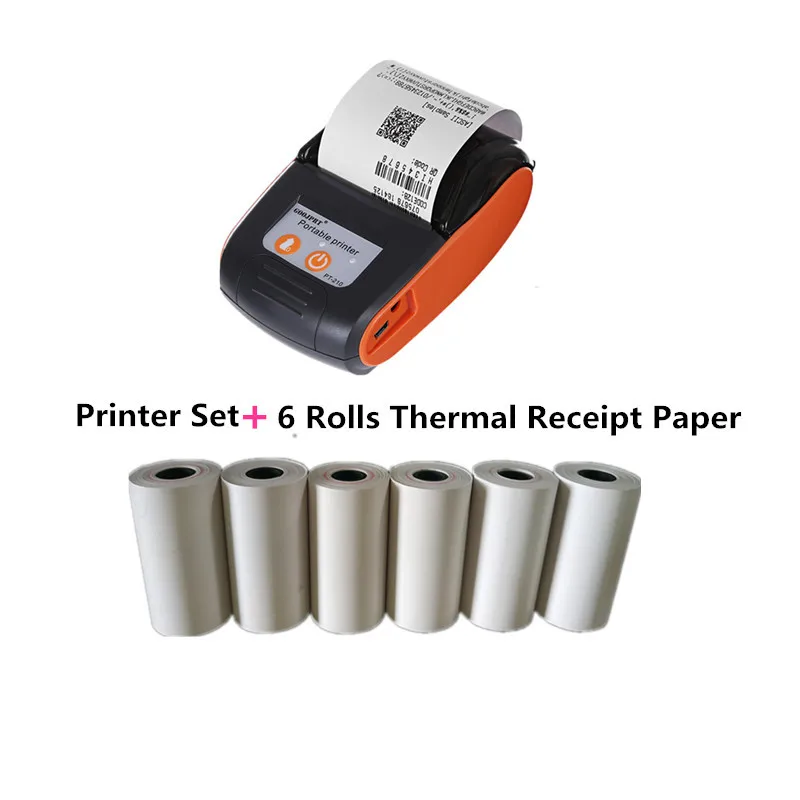 Wireless Mini Thermal Printers Portable Receipt Printer Thermal BT 58mm Mobile Phone Android POS PC Pocket Bill Makers Impresora mini printer for stickers Printers