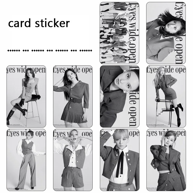 

KPOP Twice I CAN'T STOP ME Card Stickers Momo Sana Mina Bus Sticker Fans Collection for Dropshipping Fans Gifts a76