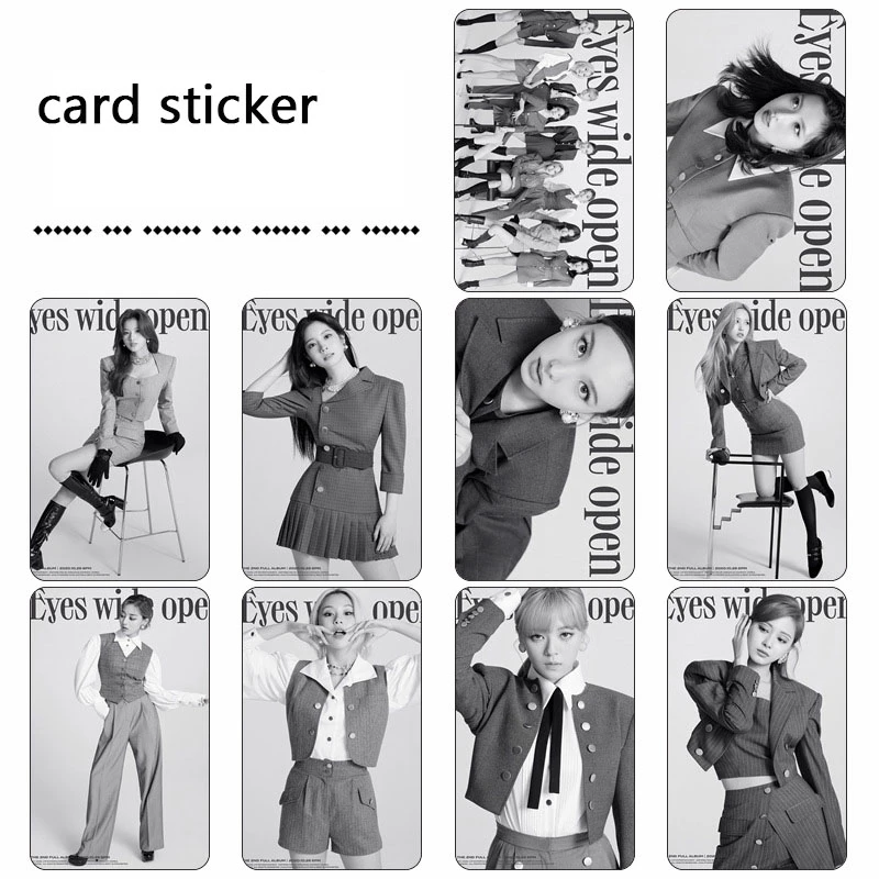 Kpop Twice I Can T Stop Me Card Stickers Momo Sana Mina Bus Sticker Fans Collection For Dropshipping Fans Gifts 6 Costume Props Aliexpress