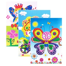 EVA Mosaic Stickers Kids Crafts And Arts Puzzles Niños DIY Toys For Girls Boys Knutselen Kinderen Activite Creative Pour Enfant