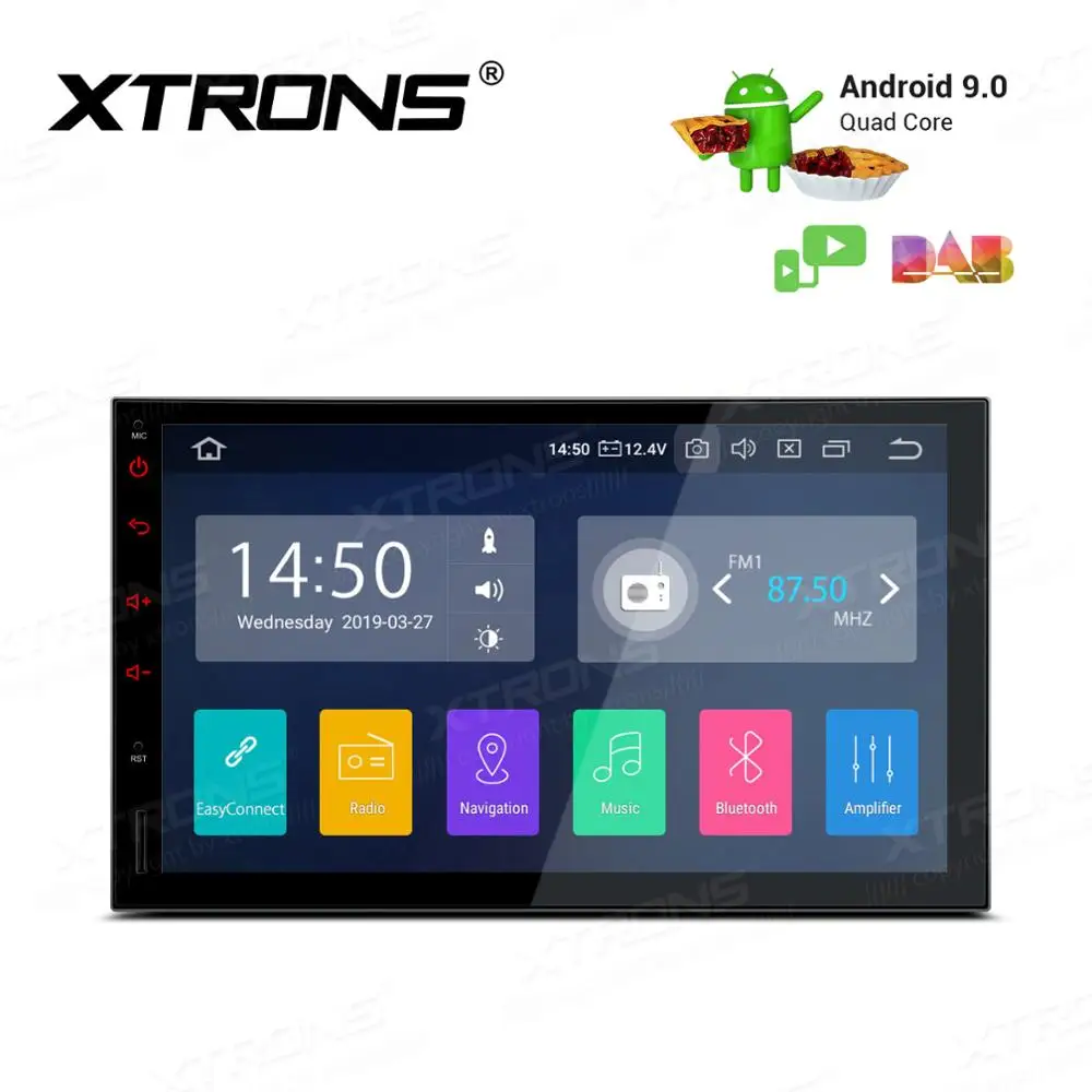 

XTRONS 7'' Android 9.0 Universal Car Multimedia Radio Stereo Player GPS Navigation DAB+ TPMS Bluetooth FM WIFI USB 2 Din NO DVD