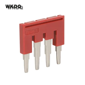 

Jumper FBS4-6 Plug In Bridge for 4mm^2 wiring ST And PT DIN Rail Terminal Blocks L23.3/H22.8/W3.1mm 4seats Connector