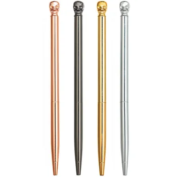 

Novelty Skull Ballpoint Pens,Metal Writing Pen for Nurse Dr. Stationery Crazy Student Gift (Pack 4)