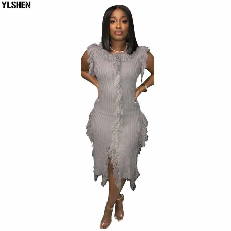 African Dresses For Women African Clothes Africa Dress Kint Tassel Dashiki Ladies Clothing Ankara Plus Size Robe African Dress 03